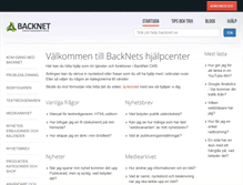 Tablet Screenshot of help.backnet.se